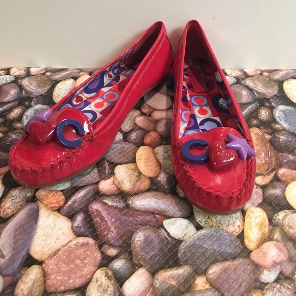 EUC ❤️💗 Coach Pop Art  Pink Flats